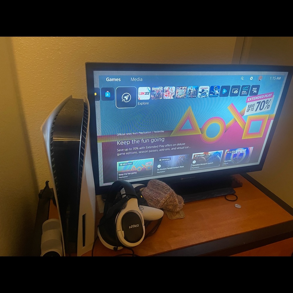 PlayStation 5 plus Games and headset